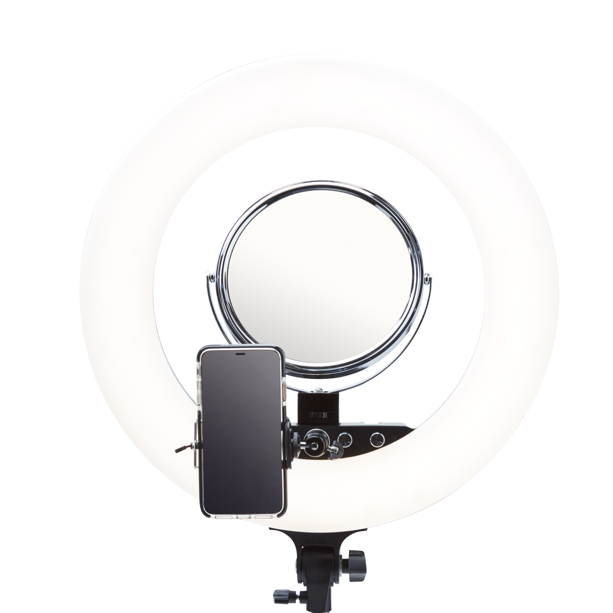 Amazon.com - Zadro Solana 9.75 Inch Round LED Ring Light Vanity Counter-Top  Mirror, 360 Swivel 7.5 Inch 2 Sided Magnified Glass Mirrors, 6500K 4500K  3200K Smart Dimmer Lamp, Plug in (8X/1X, White/Satin